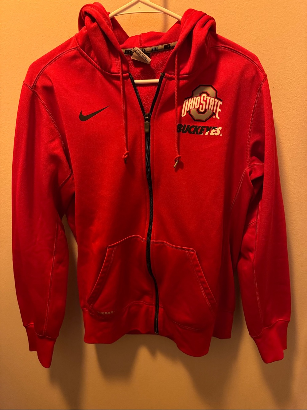 Nike Ohio State Buckeyes Red Full-Zip Hoodie Jacket